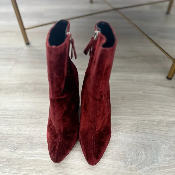 Zara velvet booties,Size 8, EU 39 - Picture 4 of 6